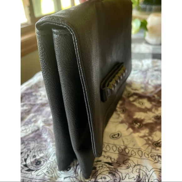 FOREVER 21 Foldover Studded Handle Vegan Clutch - Picture 5 of 7